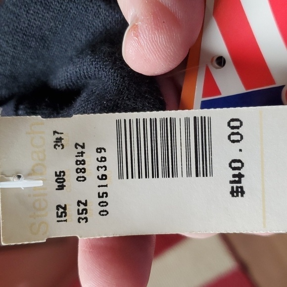 Cricket Lane  Expresso vintage  Shoulder pads tan & black stripe top Large NWT - Picture 4 of 12